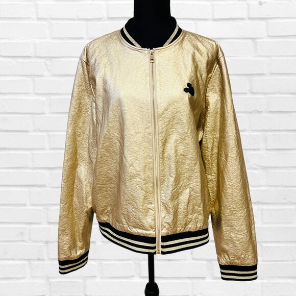 Disney Mickey Gold Collection Full Zip Jacket 90 Years Limited Edition 2X FLAW! - Picture 5 of 13